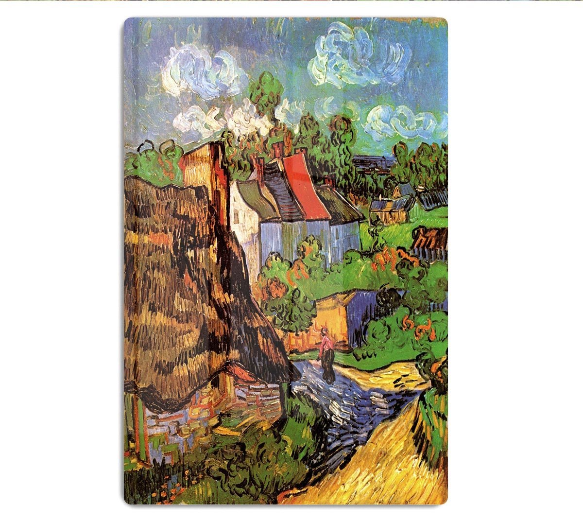 Houses in Auvers by Van Gogh HD Metal Print