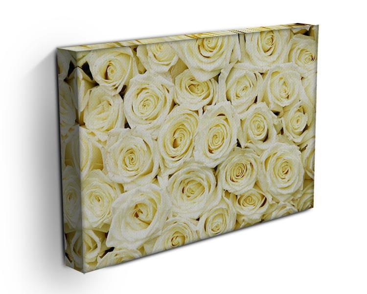 Huge bouquet of white roses Canvas Print or Poster - Canvas Art Rocks - 3