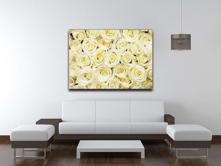 Huge bouquet of white roses Canvas Print or Poster - Canvas Art Rocks - 4