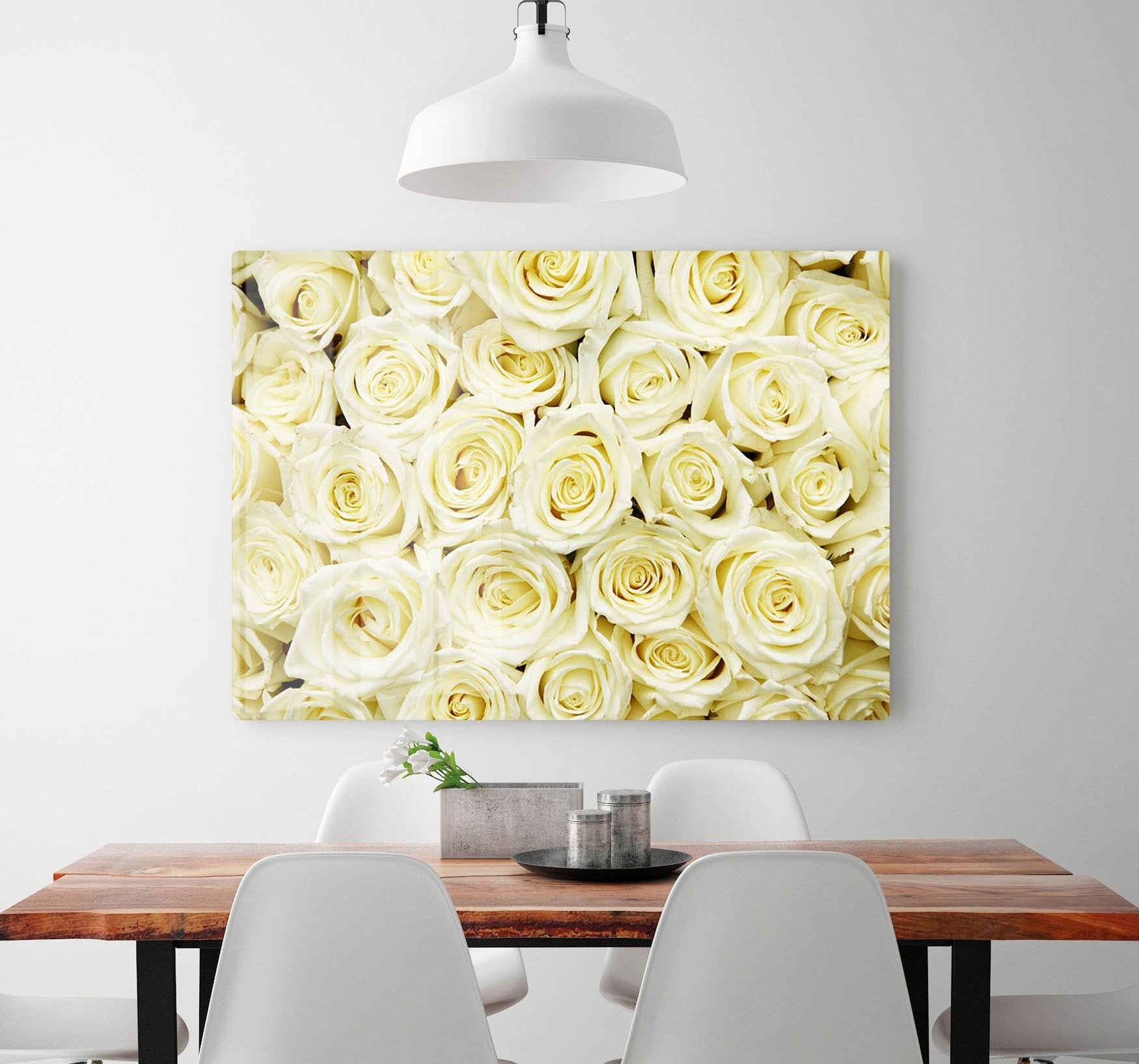 Huge bouquet of white roses HD Metal Print