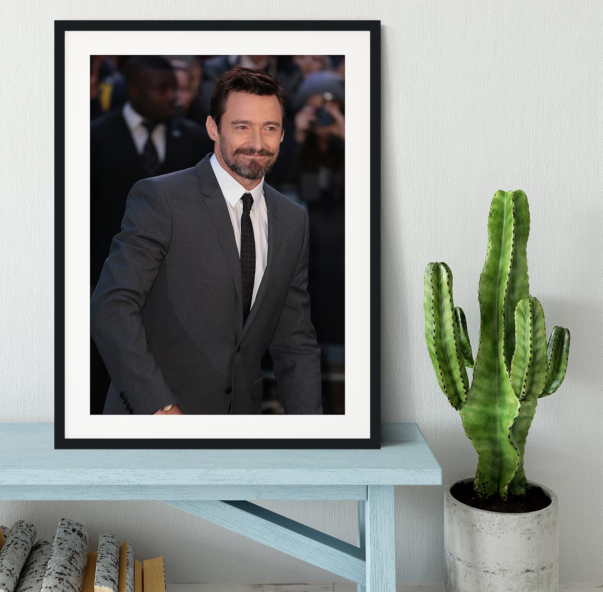 Hugh Jackman Framed Print - Canvas Art Rocks - 1