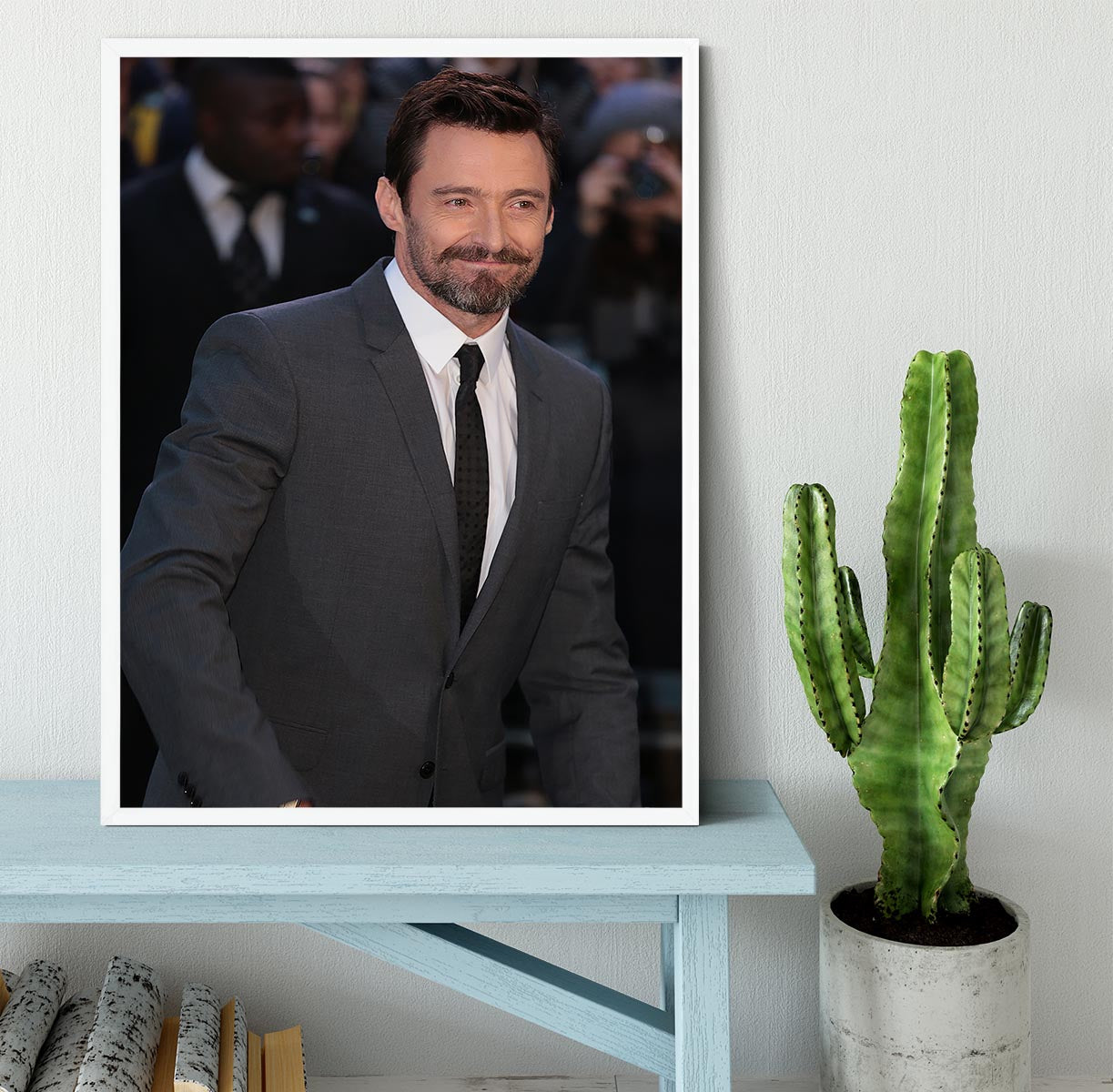 Hugh Jackman Framed Print - Canvas Art Rocks -6