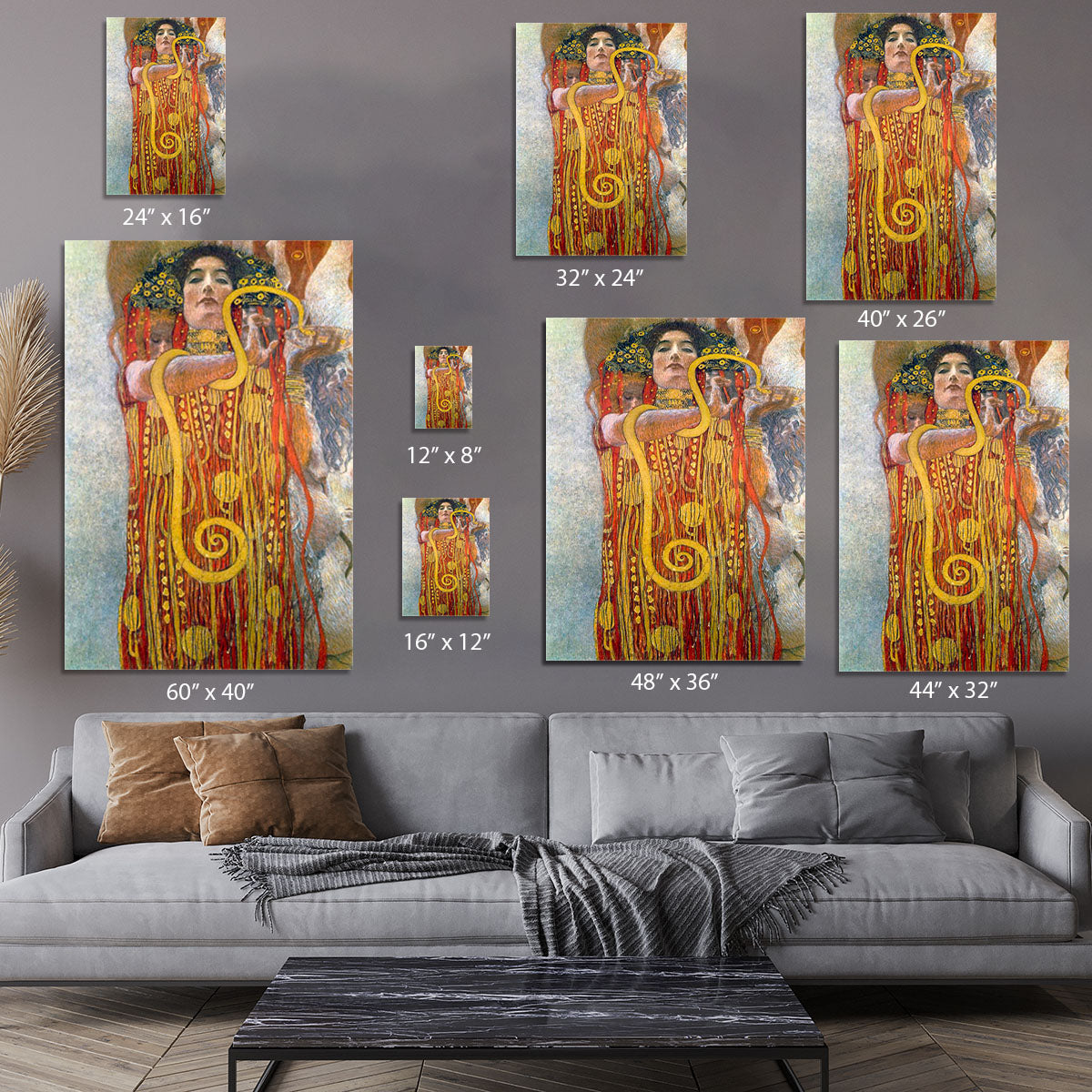 Hygeia by Klimt Canvas Print or Poster - Canvas Art Rocks - 7