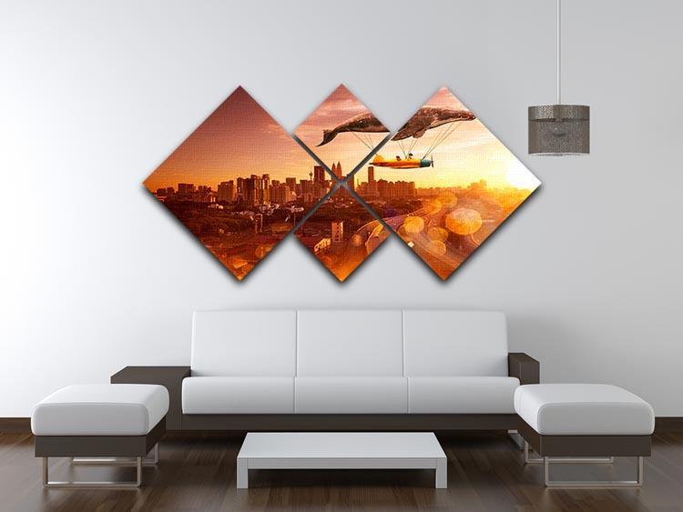 I belive i can fly 4 Square Multi Panel Canvas  - Canvas Art Rocks - 3