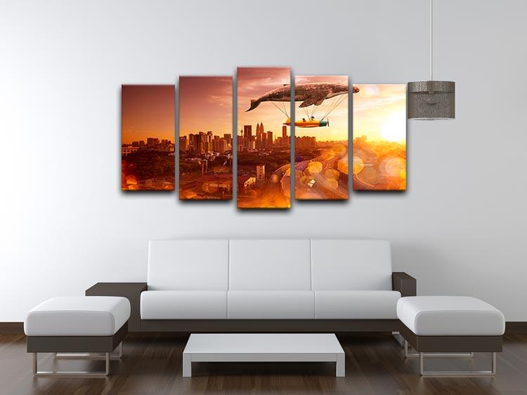 I belive i can fly 5 Split Panel Canvas  - Canvas Art Rocks - 3