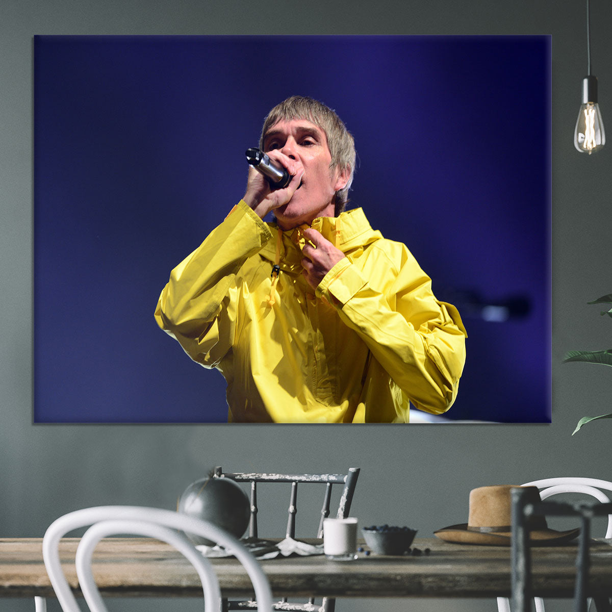 Ian Brown of the Stone Roses Canvas Print or Poster