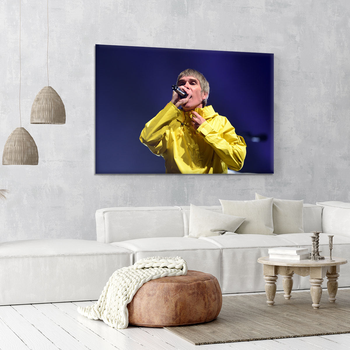 Ian Brown of the Stone Roses Canvas Print or Poster