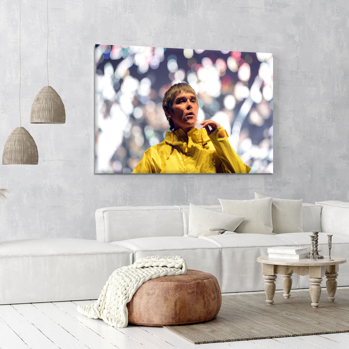 Ian Brown of the Stone Roses at the Isle of Wight Canvas Print or Poster