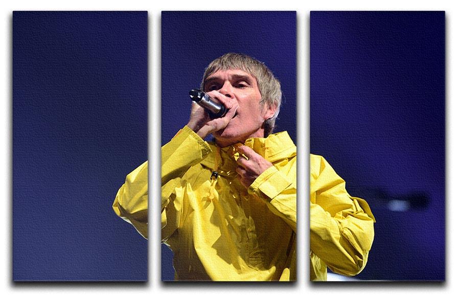 Ian Brown of the Stone Roses 3 Split Panel Canvas Print - Canvas Art Rocks - 1