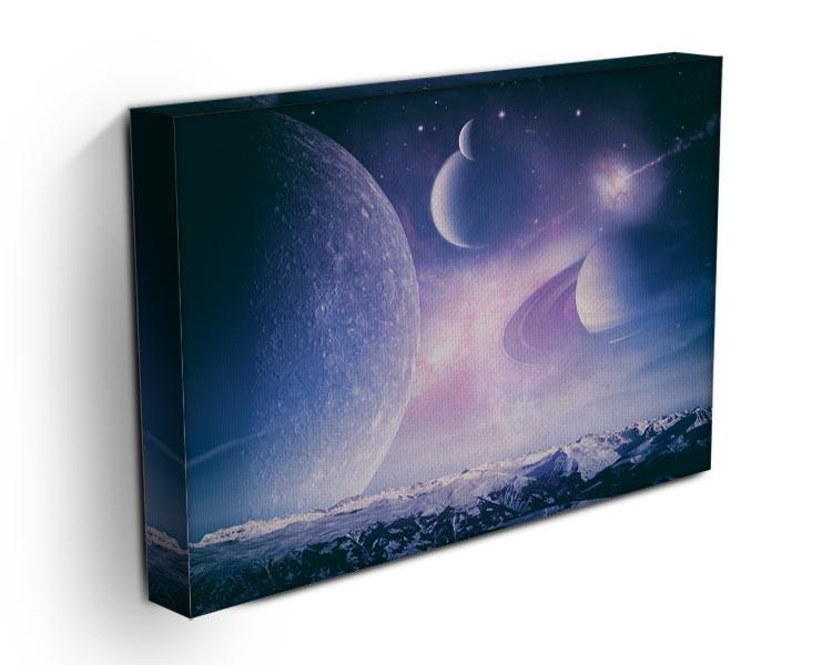 Ice world and planets Canvas Print or Poster - Canvas Art Rocks - 3