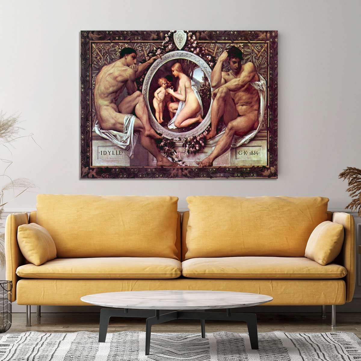 Idyll by Klimt Canvas Print or Poster