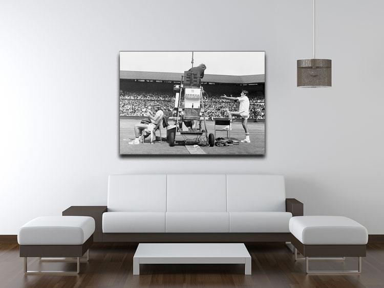 Ilie Nastase argues with the umpire Canvas Print or Poster - Canvas Art Rocks - 4