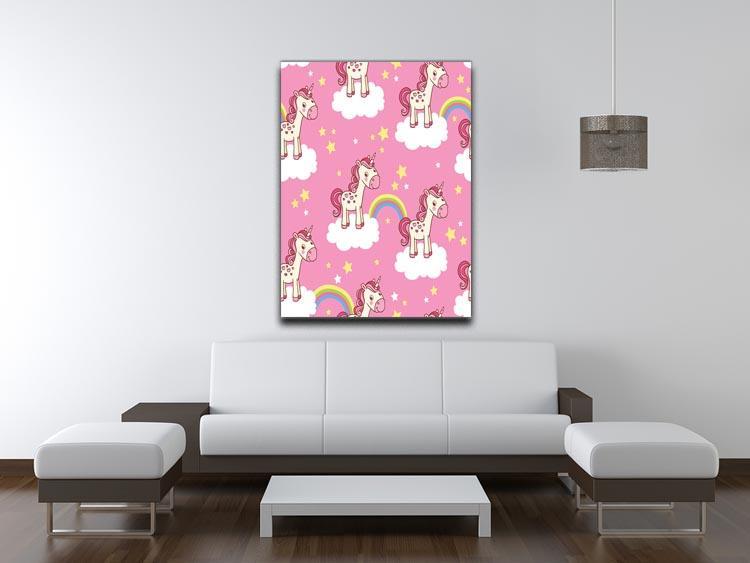 Illustration of horses in the clouds Canvas Print or Poster - Canvas Art Rocks - 4
