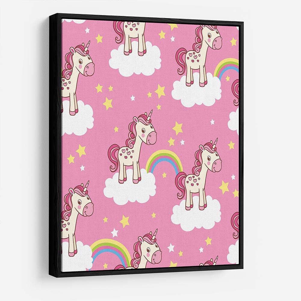 Illustration of horses in the clouds HD Metal Print
