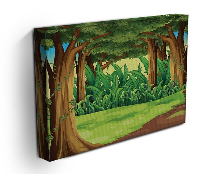 Illustration of the giant trees in the forest Canvas Print or Poster - Canvas Art Rocks - 3