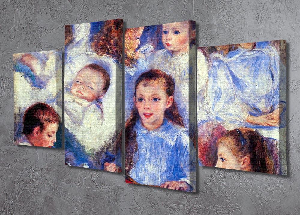 Images of childrens character heads by Renoir 4 Split Panel Canvas - Canvas Art Rocks - 2