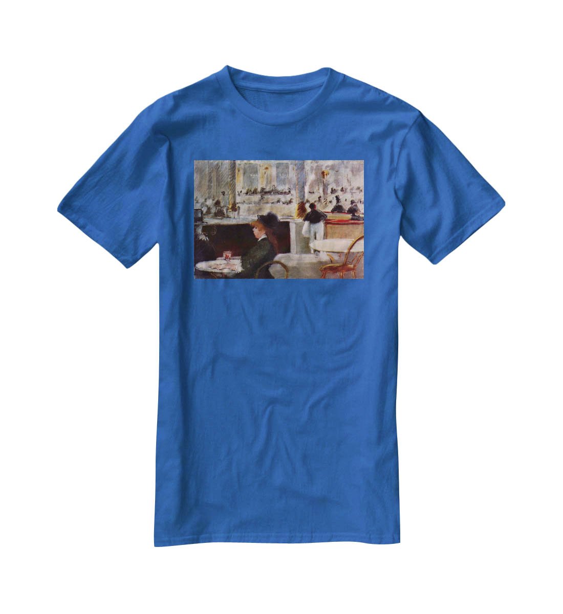 In Cafe 1 by Manet T-Shirt - Canvas Art Rocks - 2
