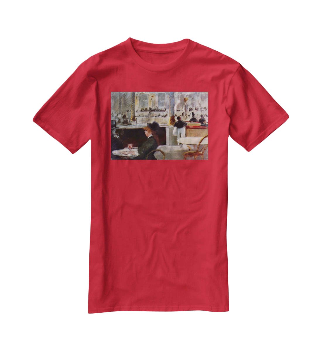 In Cafe 1 by Manet T-Shirt - Canvas Art Rocks - 4
