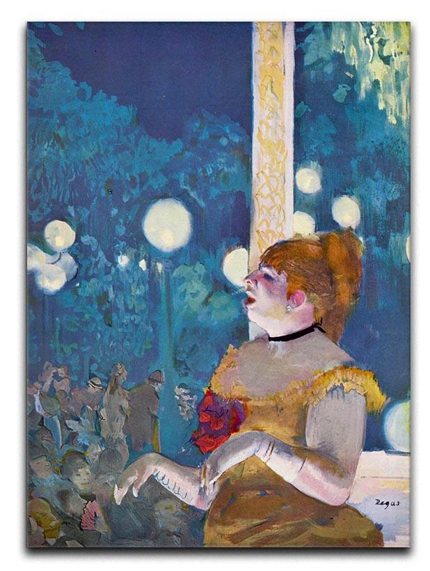 In concert Cafe The Songs of the dog by Degas Canvas Print or Poster - Canvas Art Rocks - 1