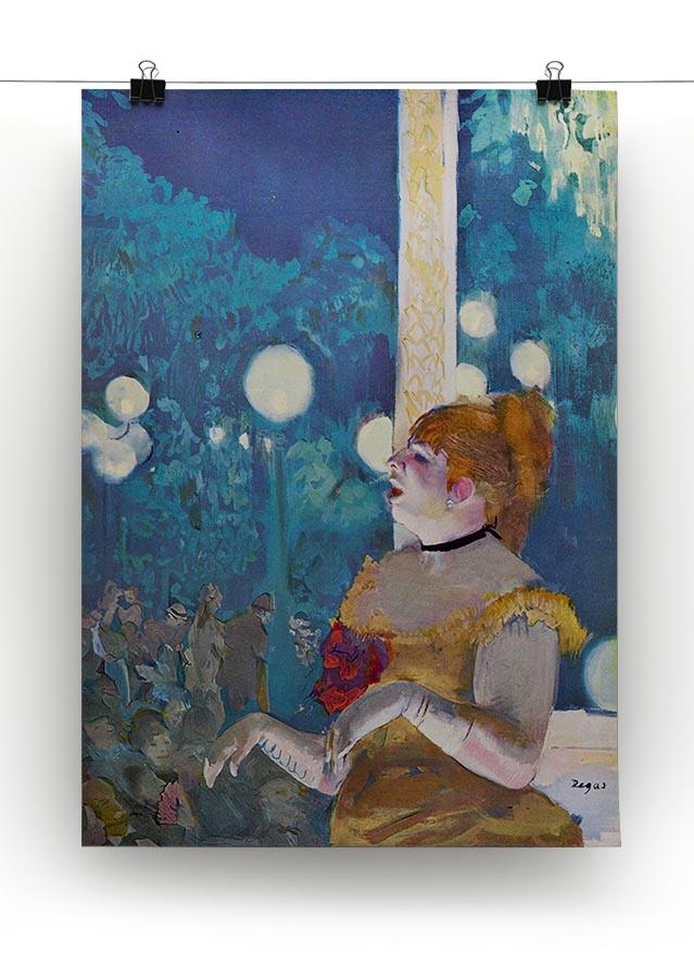 In concert Cafe The Songs of the dog by Degas Canvas Print or Poster - Canvas Art Rocks - 2