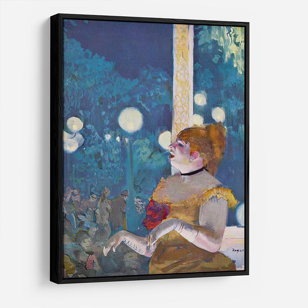 In concert Cafe The Songs of the dog by Degas HD Metal Print - Canvas Art Rocks - 6