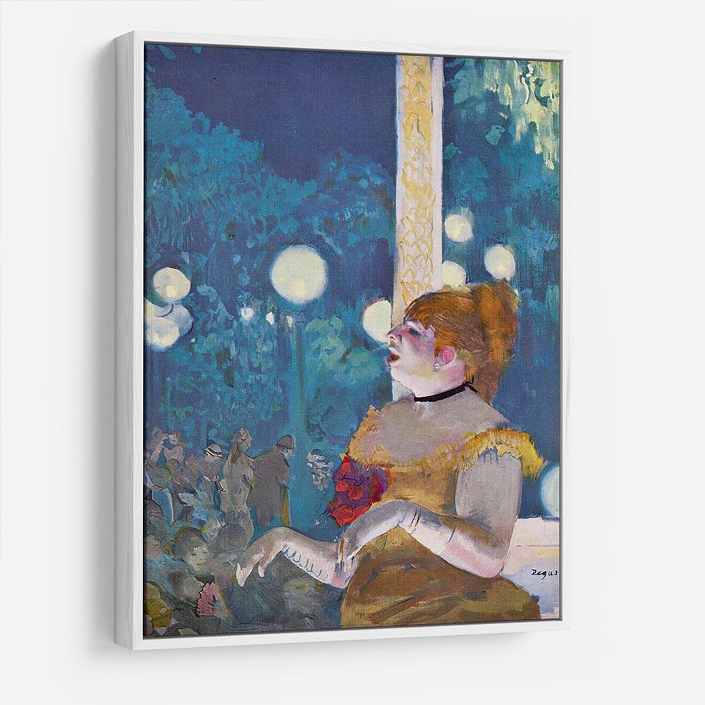 In concert Cafe The Songs of the dog by Degas HD Metal Print - Canvas Art Rocks - 7