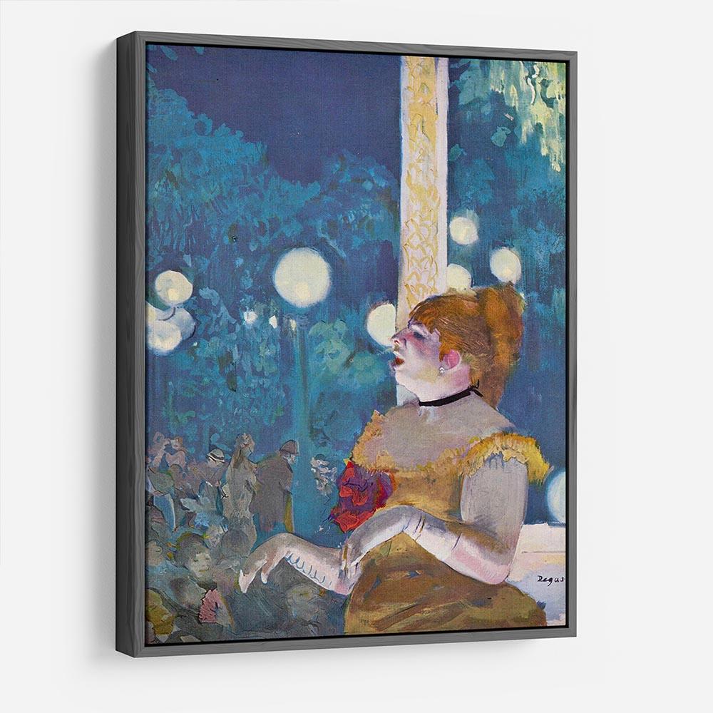 In concert Cafe The Songs of the dog by Degas HD Metal Print - Canvas Art Rocks - 9