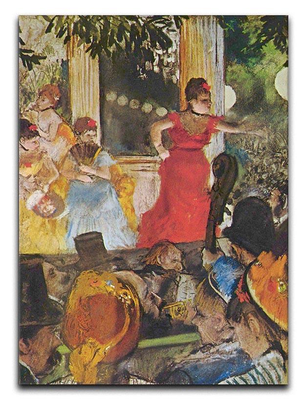 In concert cafe Les Ambassadeurs by Degas Canvas Print or Poster - Canvas Art Rocks - 1