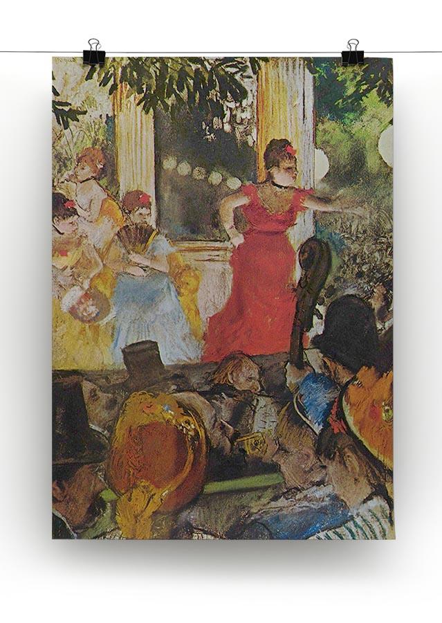 In concert cafe Les Ambassadeurs by Degas Canvas Print or Poster - Canvas Art Rocks - 2