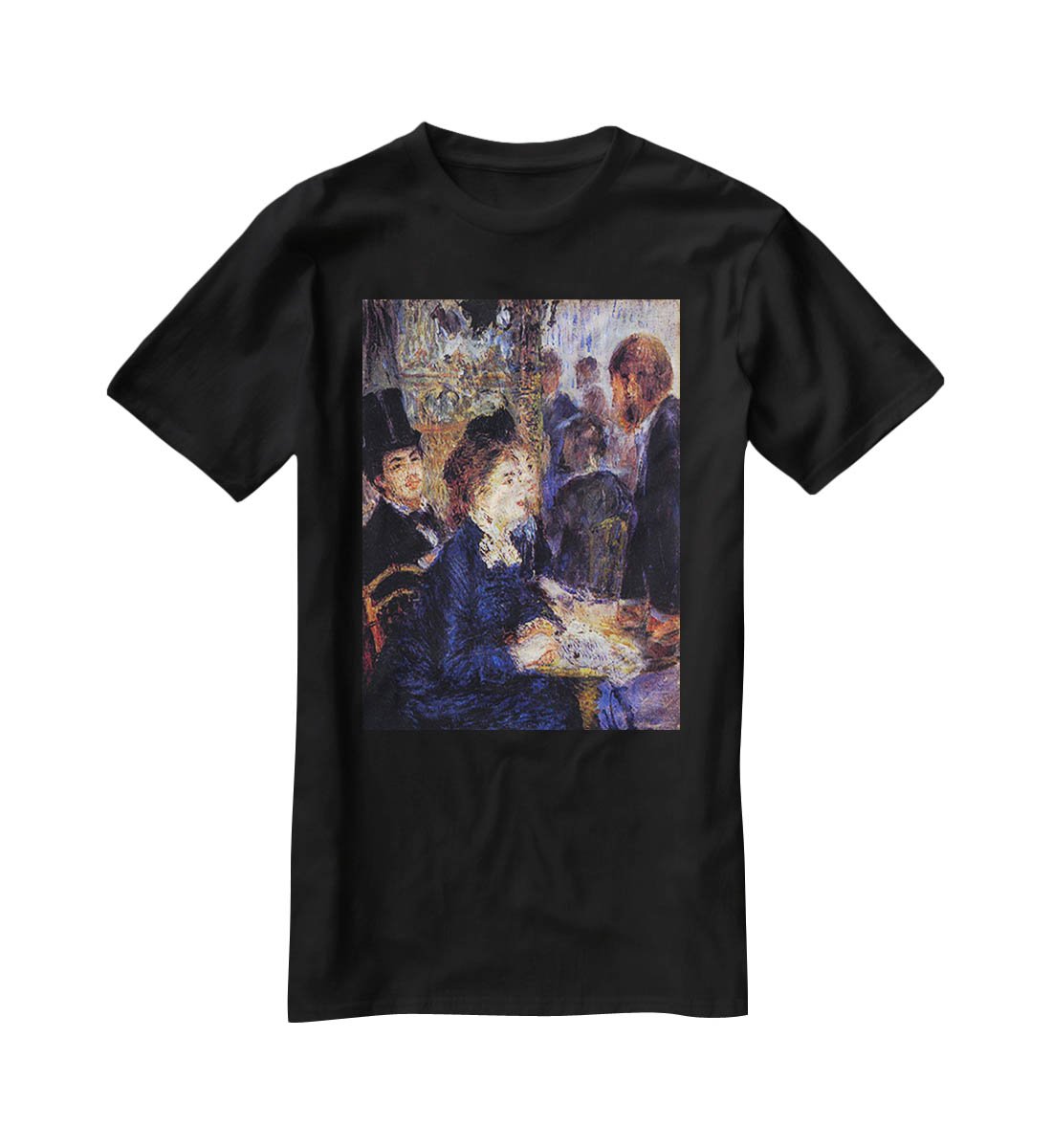 In the Cafe by Renoir T-Shirt - Canvas Art Rocks - 1