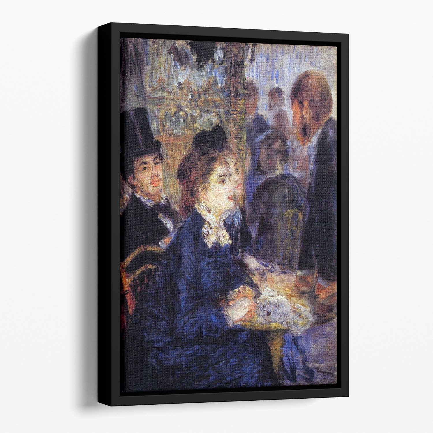 In the Cafe by Renoir Floating Framed Canvas