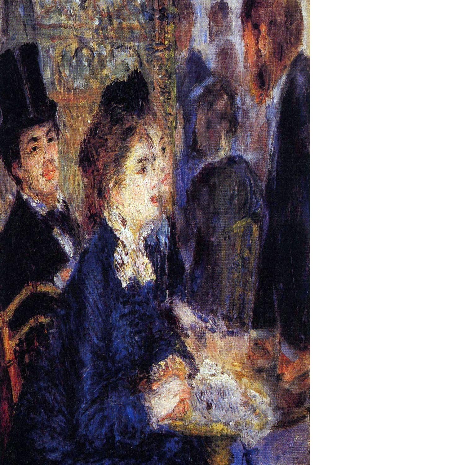 In the Cafe by Renoir Floating Framed Canvas