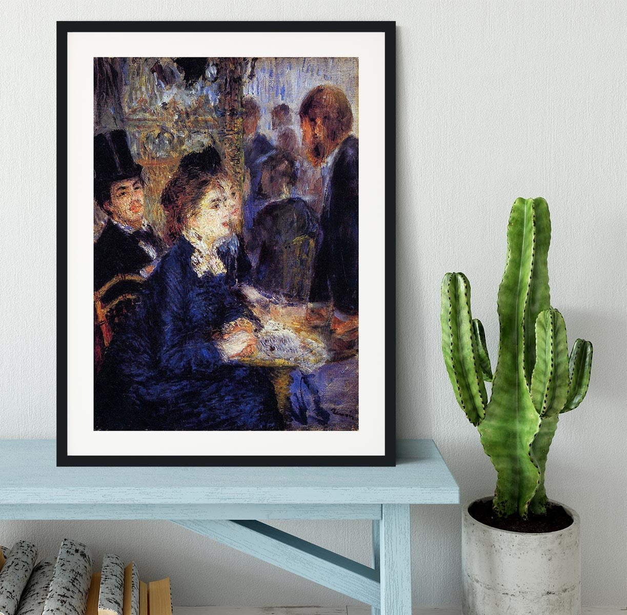 In the Cafe by Renoir Framed Print - Canvas Art Rocks - 1