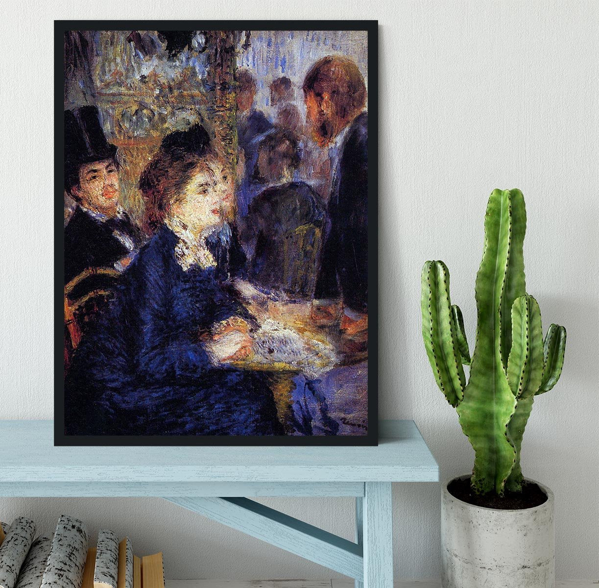 In the Cafe by Renoir Framed Print - Canvas Art Rocks - 2
