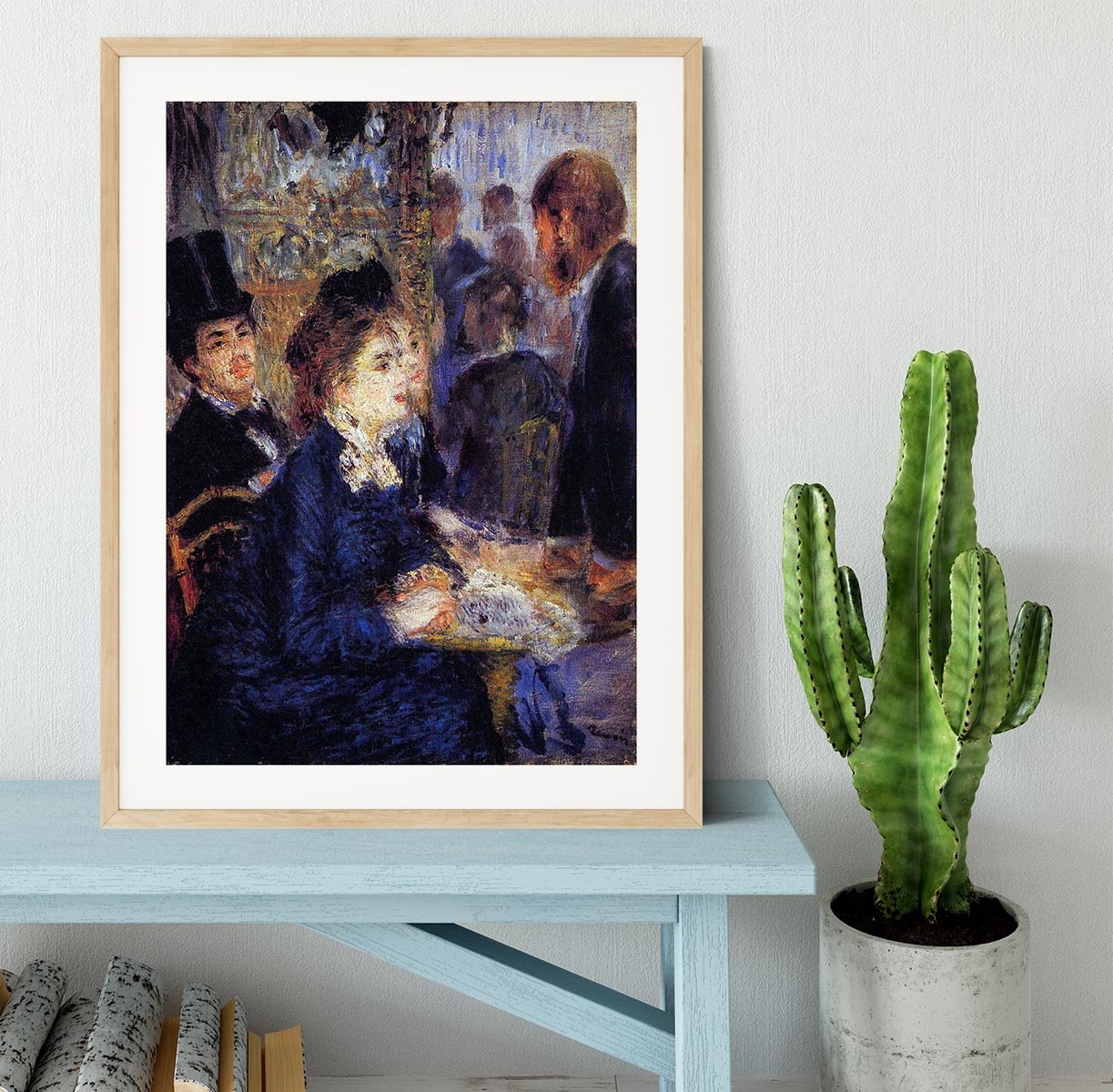 In the Cafe by Renoir Framed Print - Canvas Art Rocks - 3