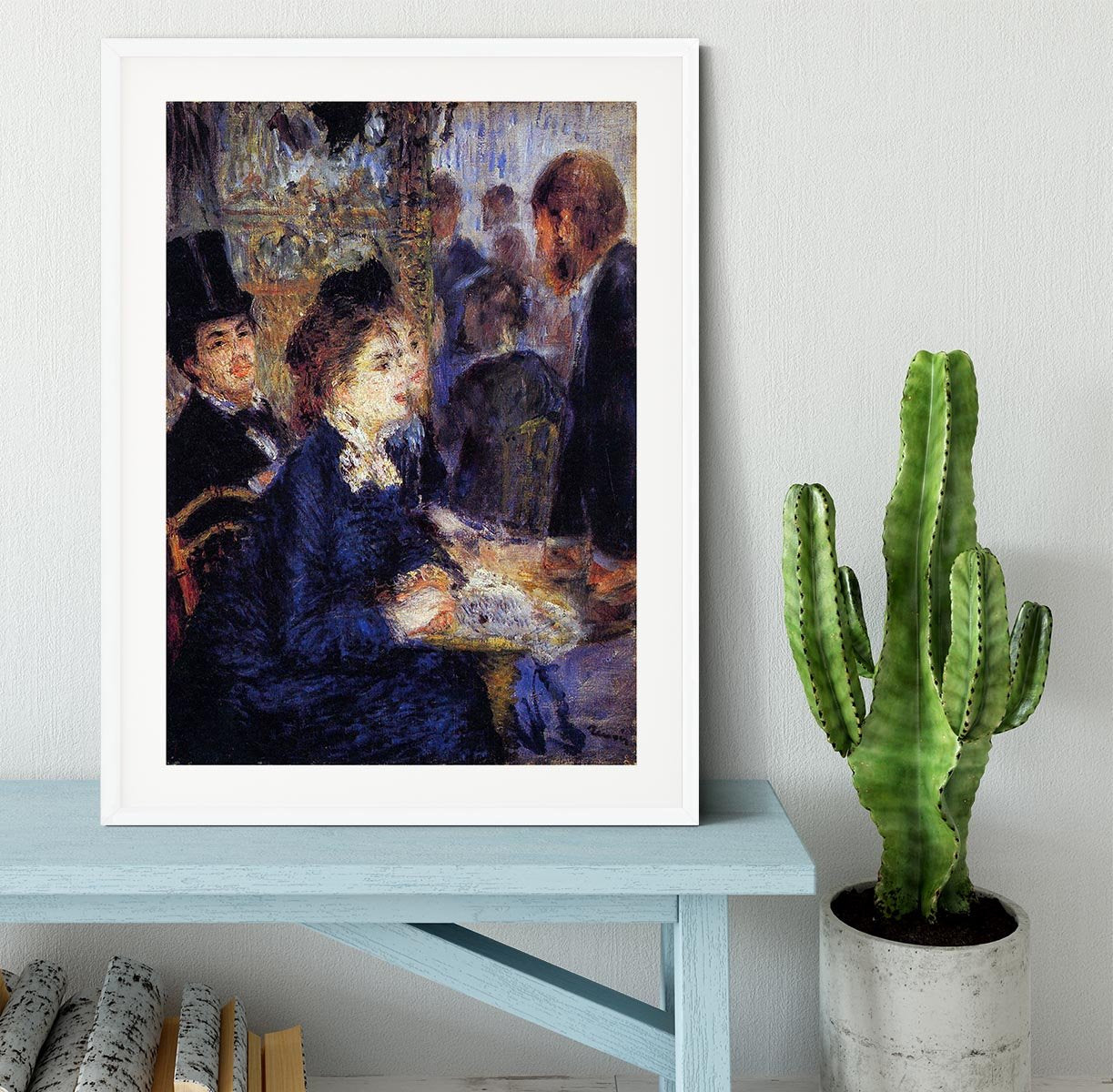 In the Cafe by Renoir Framed Print - Canvas Art Rocks - 5