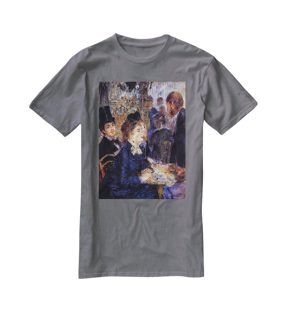 In the Cafe by Renoir T-Shirt - Canvas Art Rocks - 3