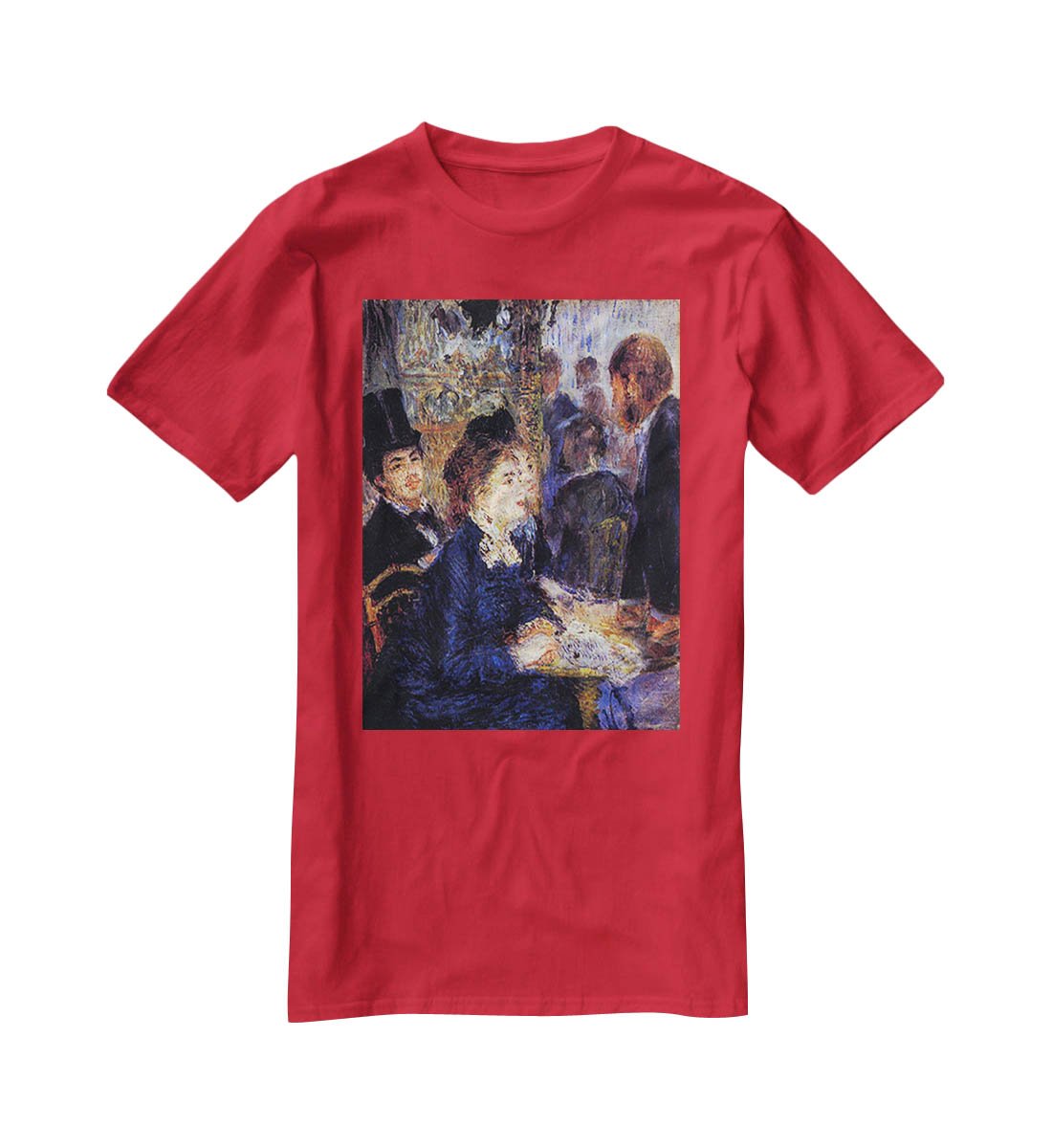 In the Cafe by Renoir T-Shirt - Canvas Art Rocks - 4