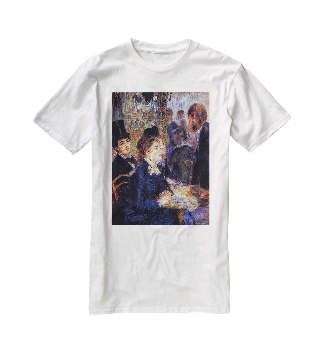 In the Cafe by Renoir T-Shirt - Canvas Art Rocks - 5