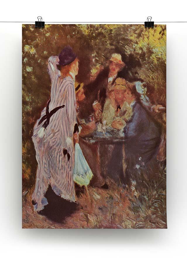 In the Garden in the garden bower of Moulin de la Galette by Renoir Canvas Print or Poster - Canvas Art Rocks - 2