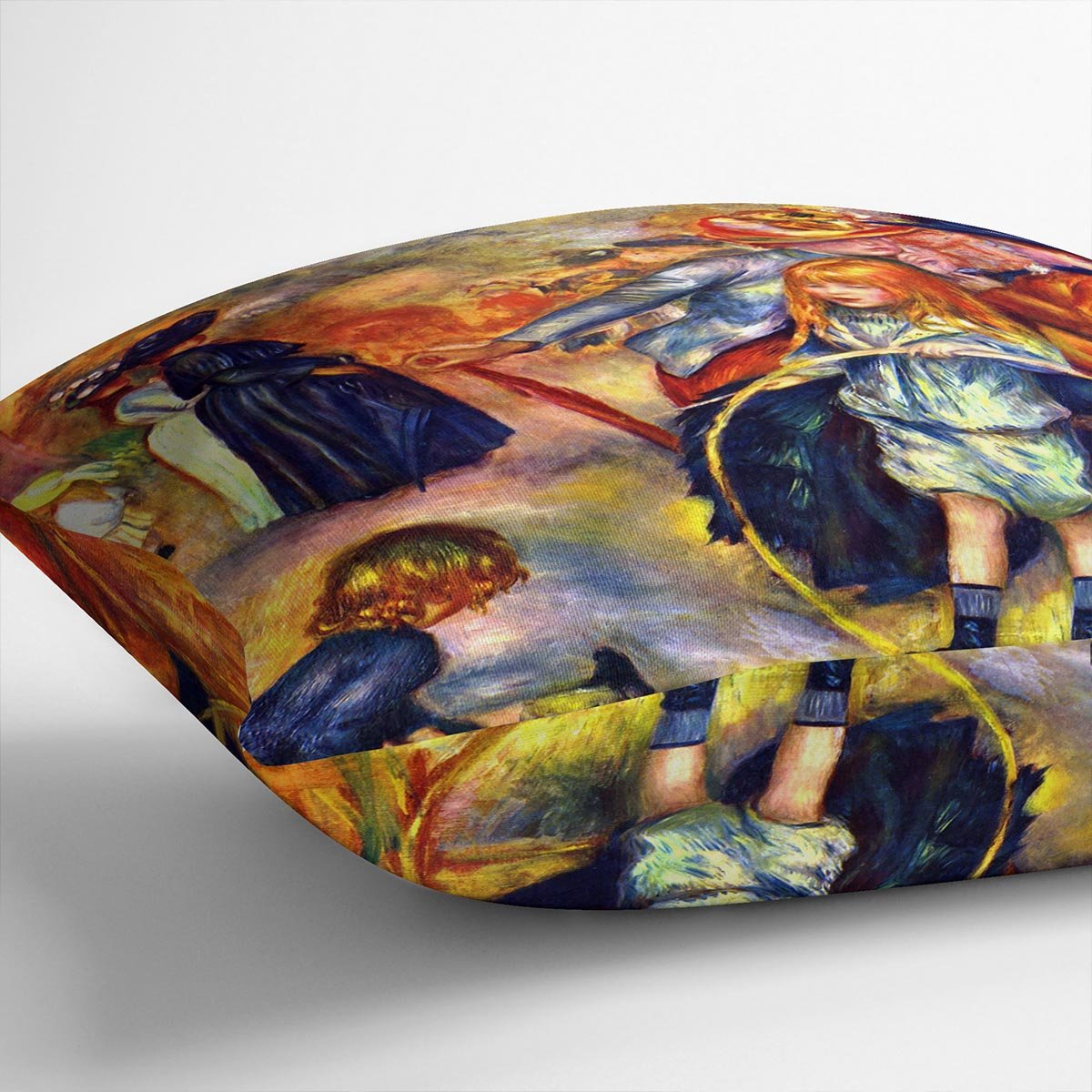In the Jardin du Luxembourg by Renoir Throw Pillow