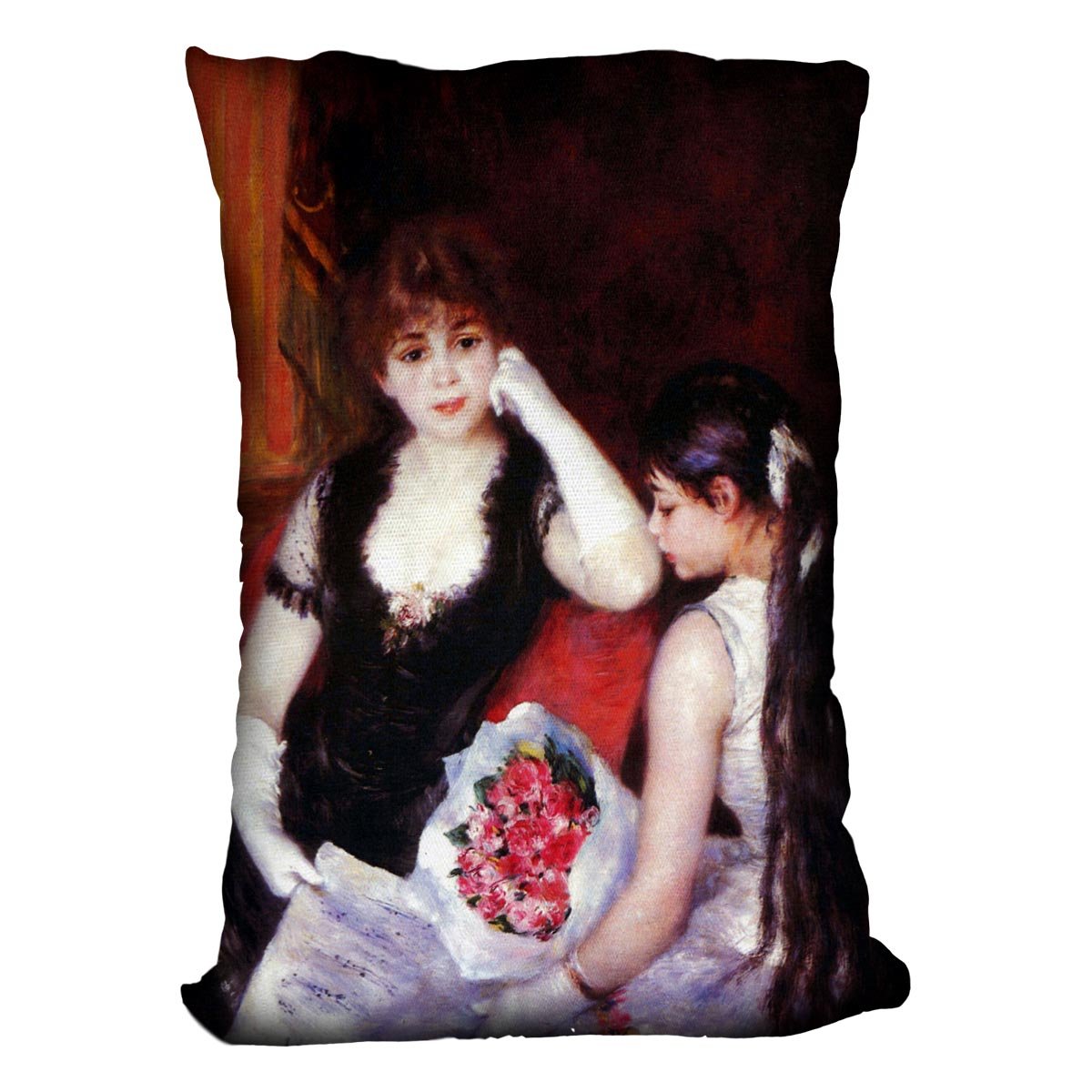 In the Loge by Renoir Throw Pillow