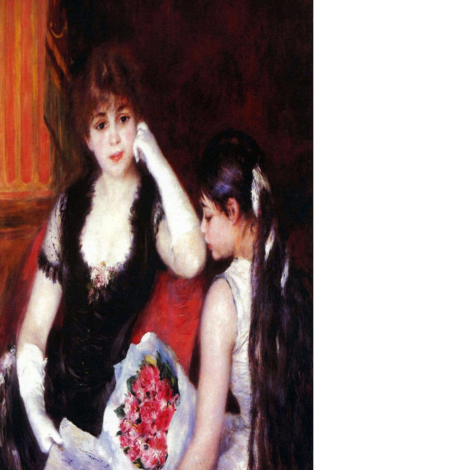 In the Loge by Renoir Floating Framed Canvas