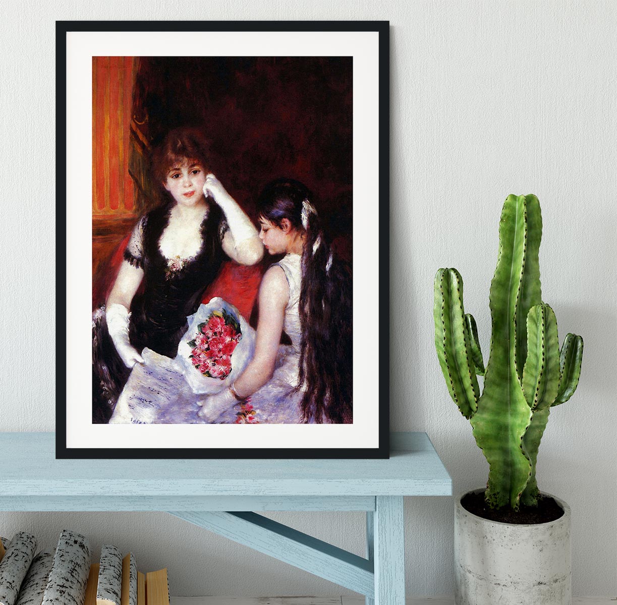 In the Loge by Renoir Framed Print - Canvas Art Rocks - 1