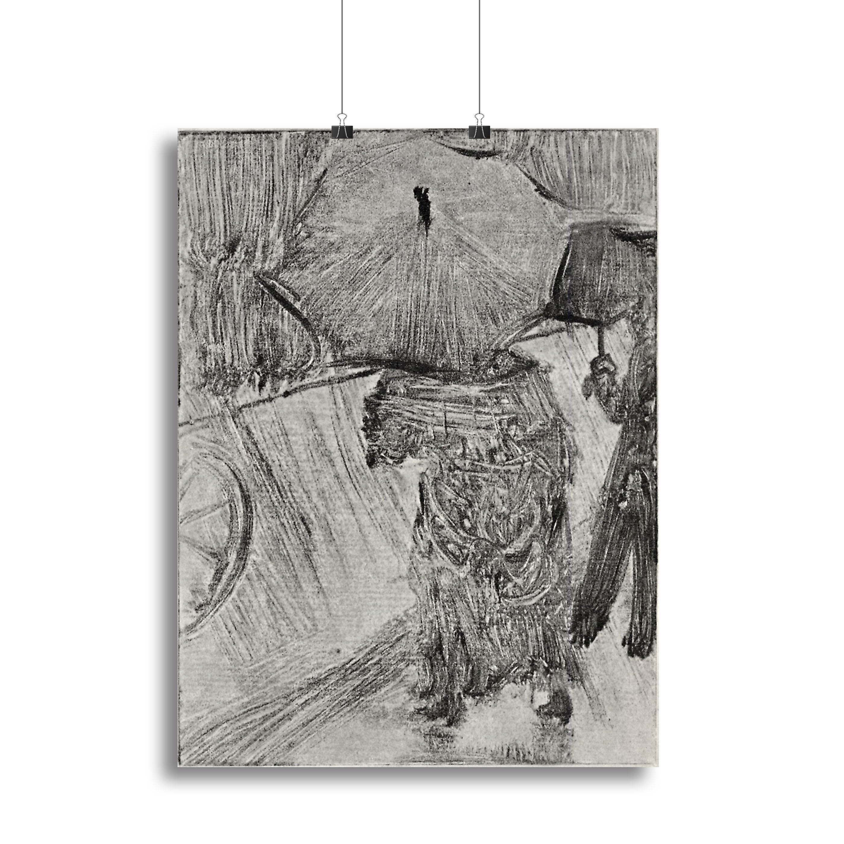 In the Rain by Degas Canvas Print or Poster