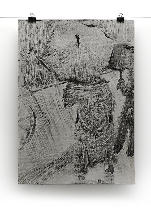 In the Rain by Degas Canvas Print or Poster - Canvas Art Rocks - 2