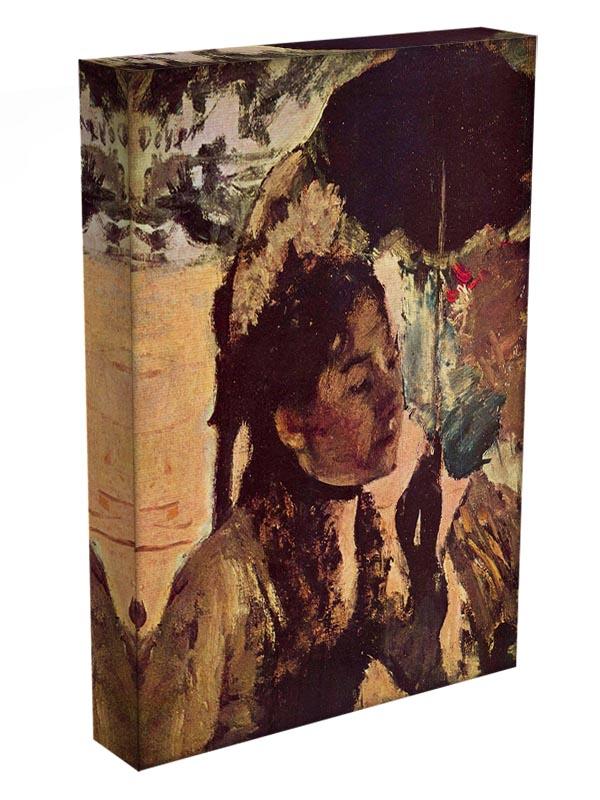In the Tuileries Woman with Parasol by Degas Canvas Print or Poster - Canvas Art Rocks - 3