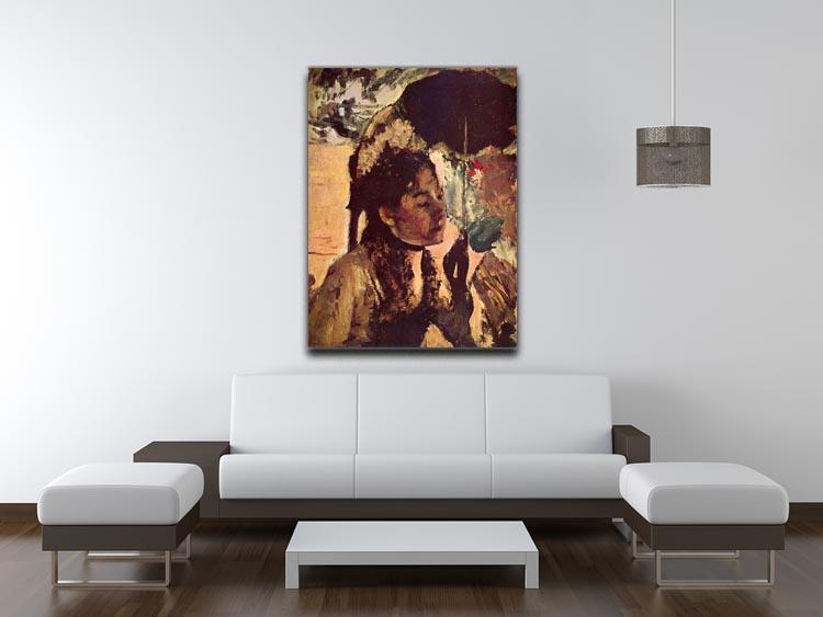 In the Tuileries Woman with Parasol by Degas Canvas Print or Poster - Canvas Art Rocks - 4