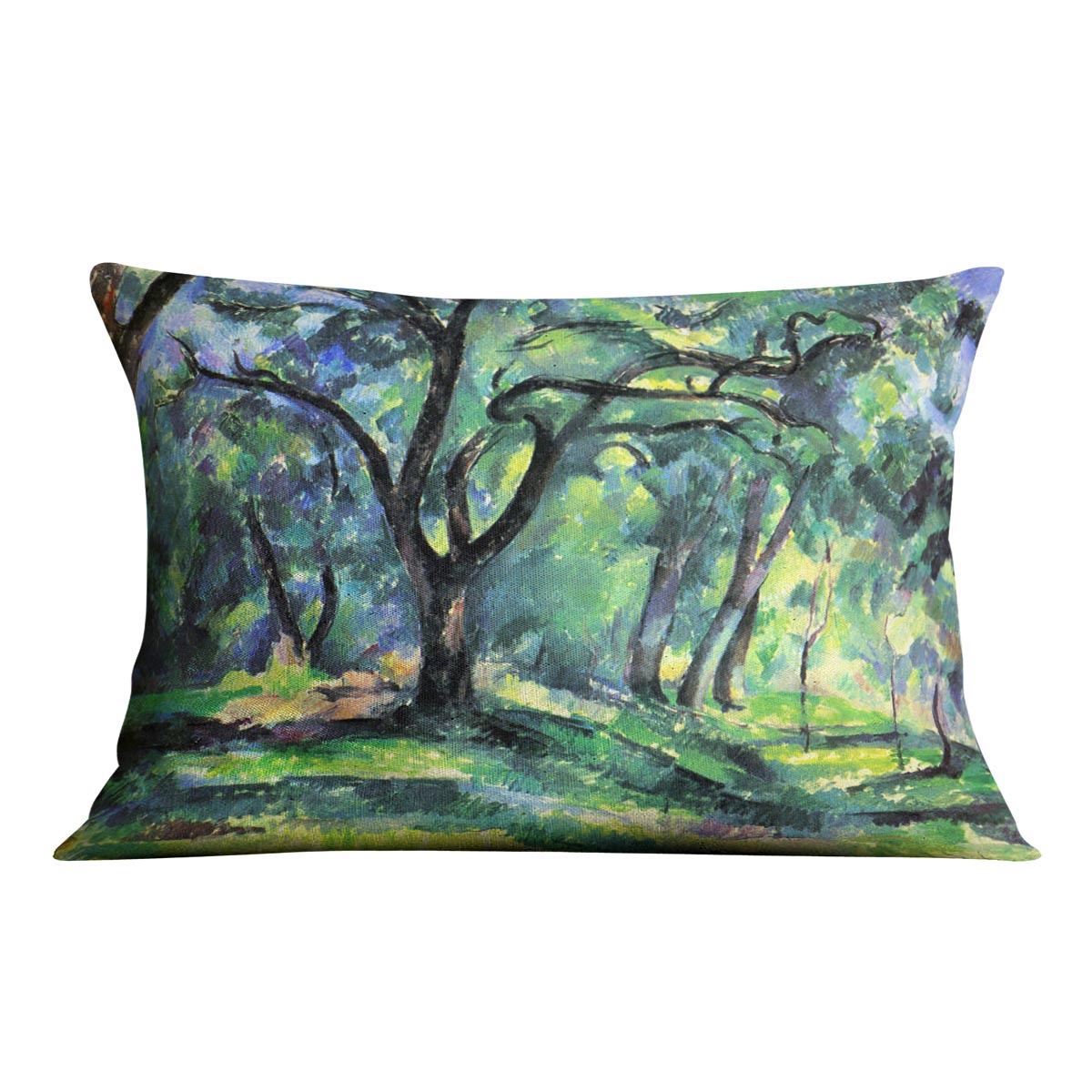 In the Woods by Cezanne Cushion - Canvas Art Rocks - 4