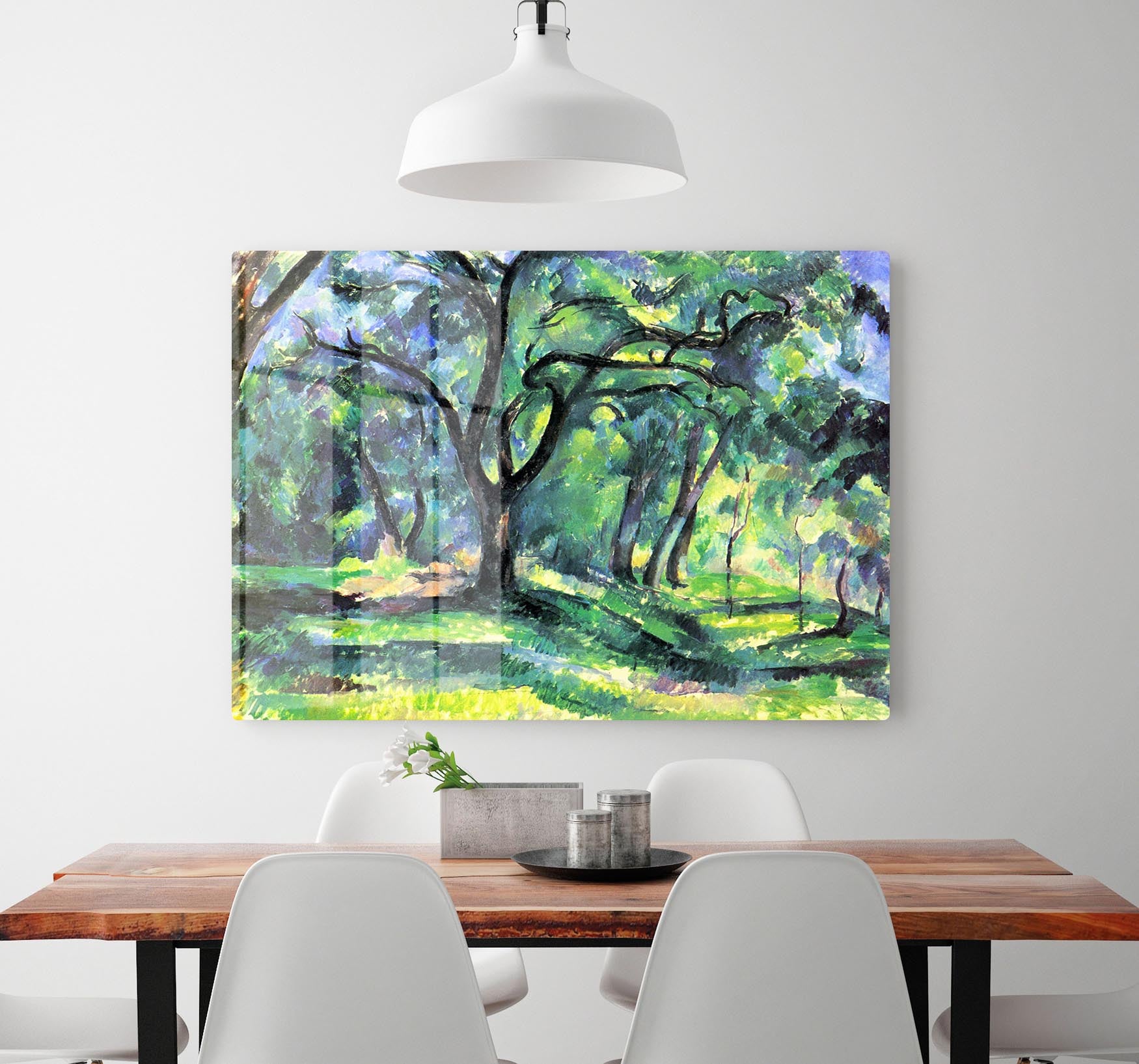 In the Woods by Cezanne Acrylic Block - Canvas Art Rocks - 2